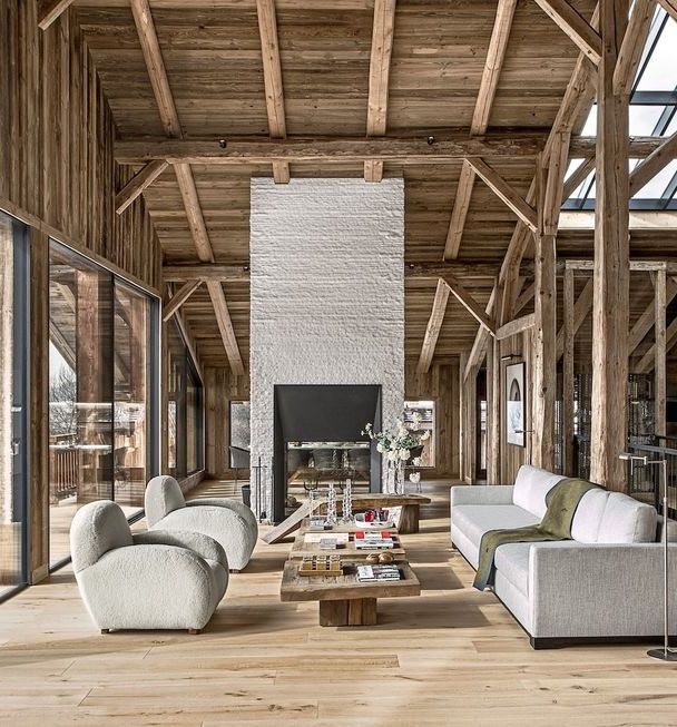 Inside a Celestial Rothschild Chalet on the Peak of the French Alps