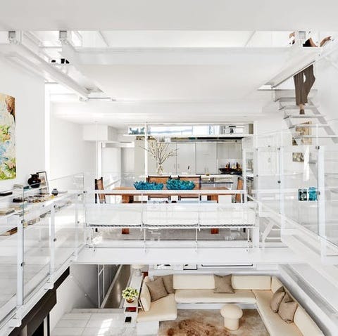 A List 2022 - ELLE DECOR open space showing multiple levels of a house