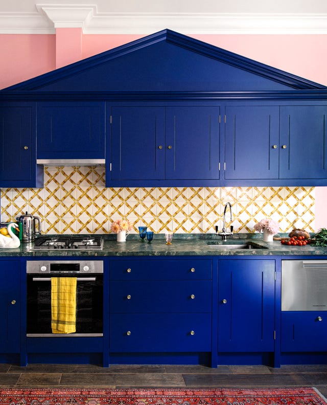 Luke Edward Hall Duncan Campbell S New Cobalt Blue Kitchen