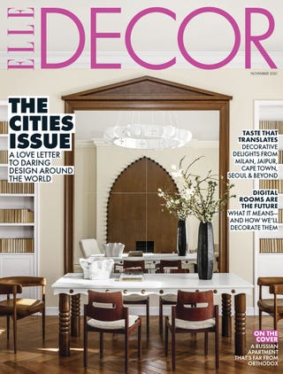 November 2021 cover - ELLE DECOR november 2021 cover elle decor