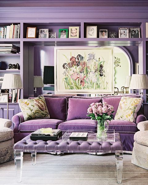 18 Best Purple Rooms Lavender Lilac, Champagne Colour Living Room Ideas