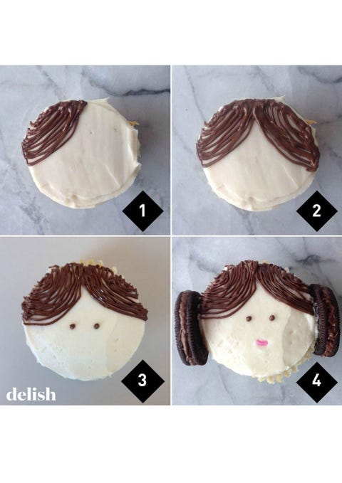 princess leia cupcakes