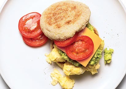 Simples De 400 Calorias das Refeições: Egg Sandwich