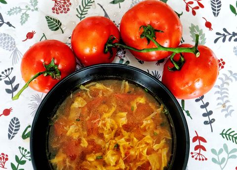 egg tomato soup