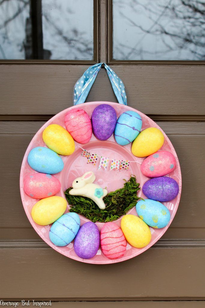 22 Diy Easter Wreath Ideas How To Make A Cute Easter Door Wreath