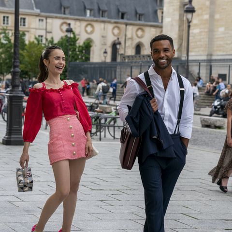 emily in paris l to r lily collins as emily, lucien laviscount as alfie in episode 207 of emily in paris cr stéphanie branchunetflix © 2021