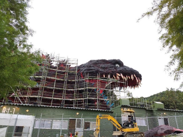 Giant Godzilla Statue In Japan How Tall Is Godzilla