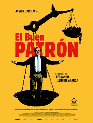 Cartel de "El buen patrón" cartel de "el buen patrón"