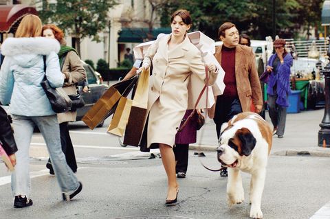 Street fashion, Fashion, Dog, Fur, Leash, Snapshot, Canidae, Companion dog, Dog walking, Street, 
