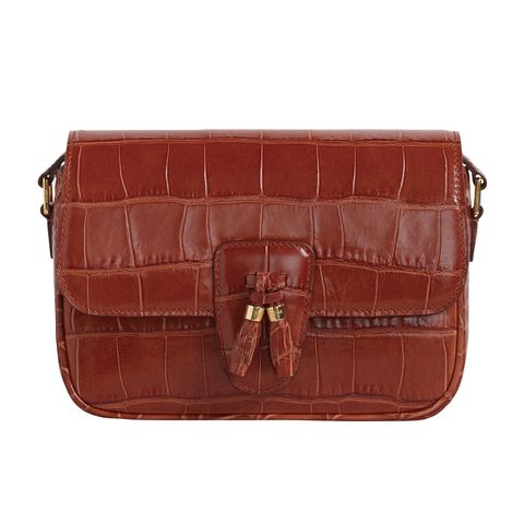 Bag, Handbag, Leather, Brown, Red, Fashion accessory, Tan, Orange, Shoulder bag, Material property, 