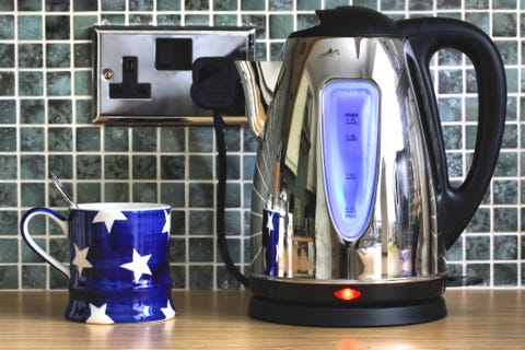 electric kettle and cup