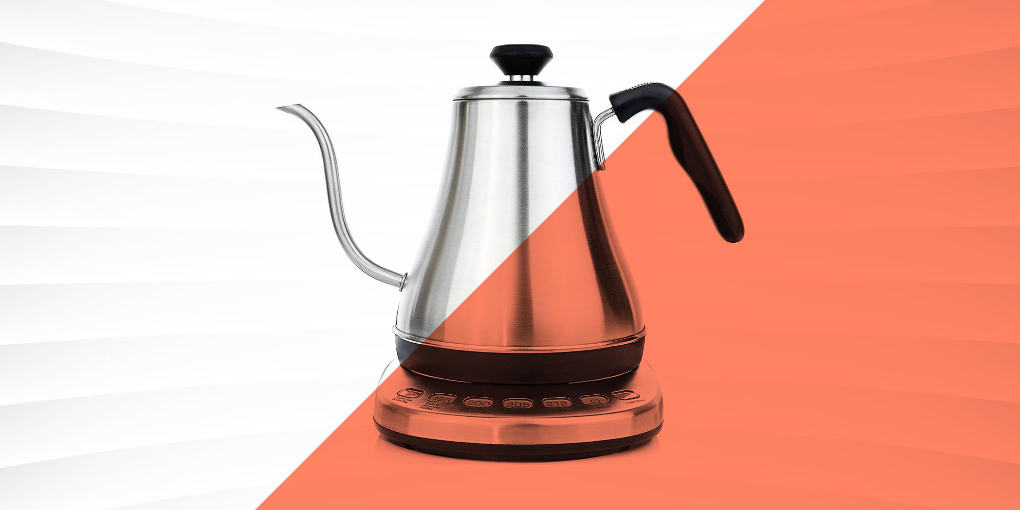 Auto Shut-Off and Boil Dry Protection Tech Dezin Electric Kettle Glass Water Heater Boiler 1.5L Stainless Steel Finish Cordless Tea Kettle with LED Light Fast Heating One Touch Lid Open Button 
