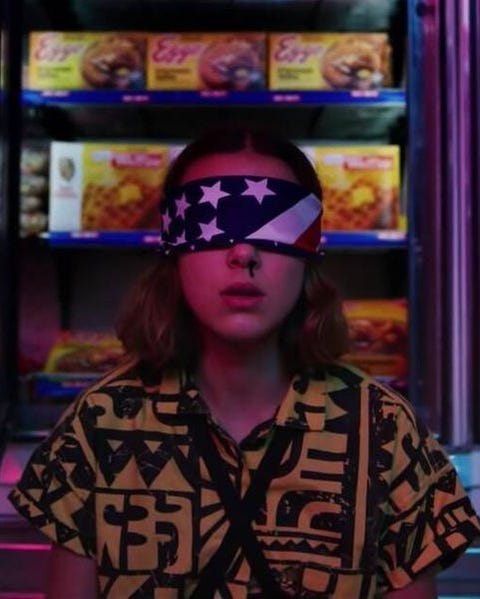 eleven american flag stranger things costume