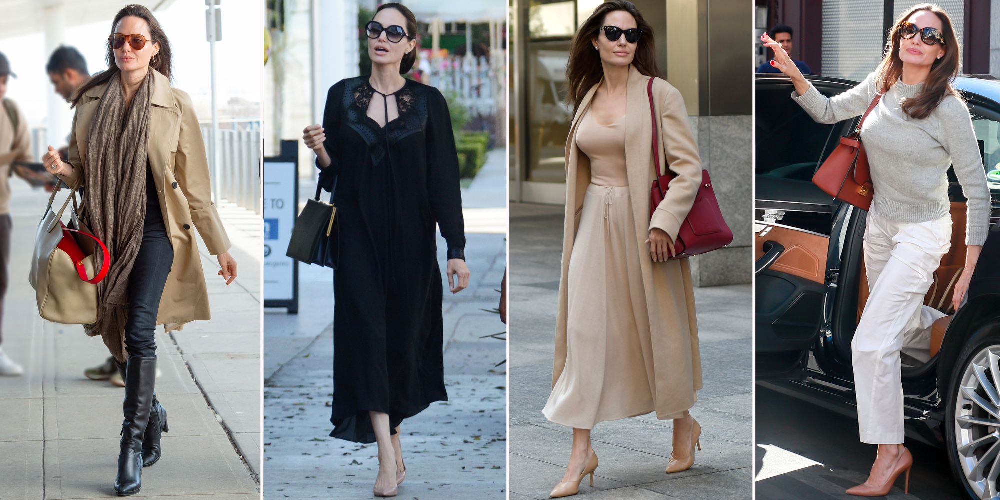 Angelina Jolie: inspiración para looks básicos y clásicos