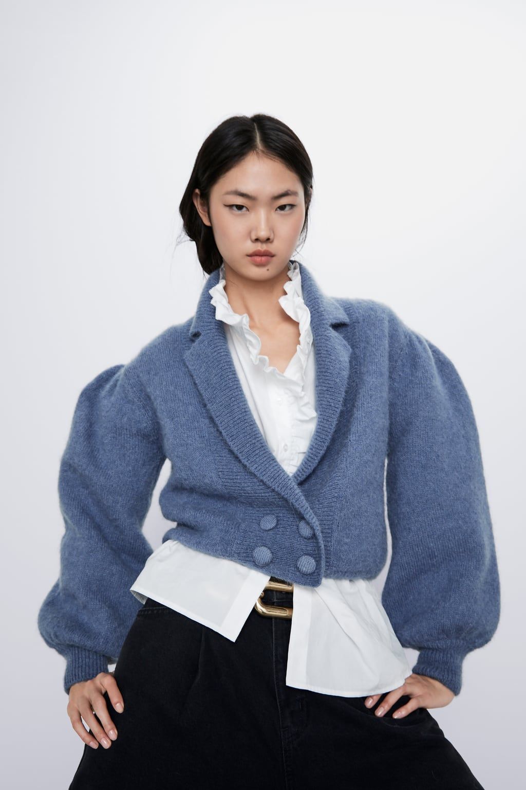 bordado Dominante cheque Esta es la chaqueta de punto favorita de las que trabajan en Zara