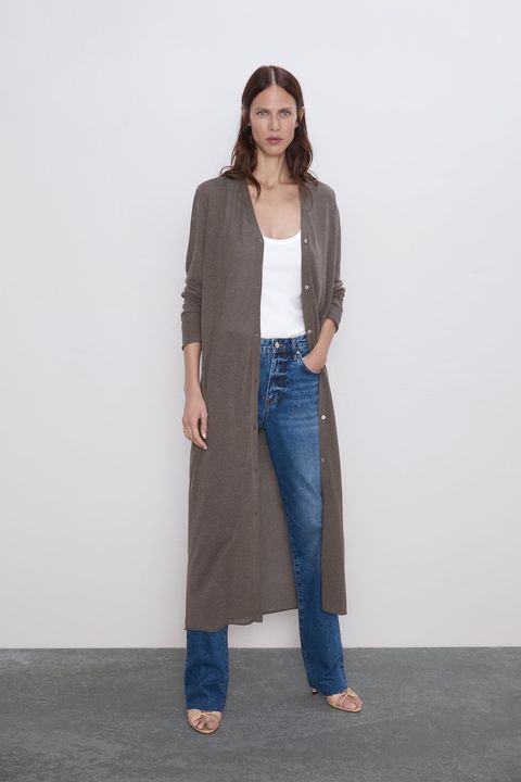 sección Compuesto trabajador Vestido largo y chaqueta de Zara-Zara ropa de tendencia otoño