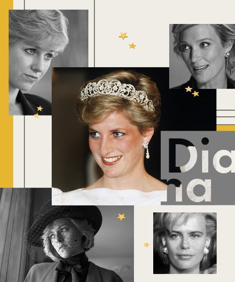 princess diana alongside actresses who have played her over the years