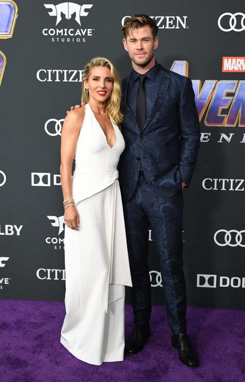 Chris Hemsworth y Elsa Pataky Vengadores: Endgame estreno alfombra roja