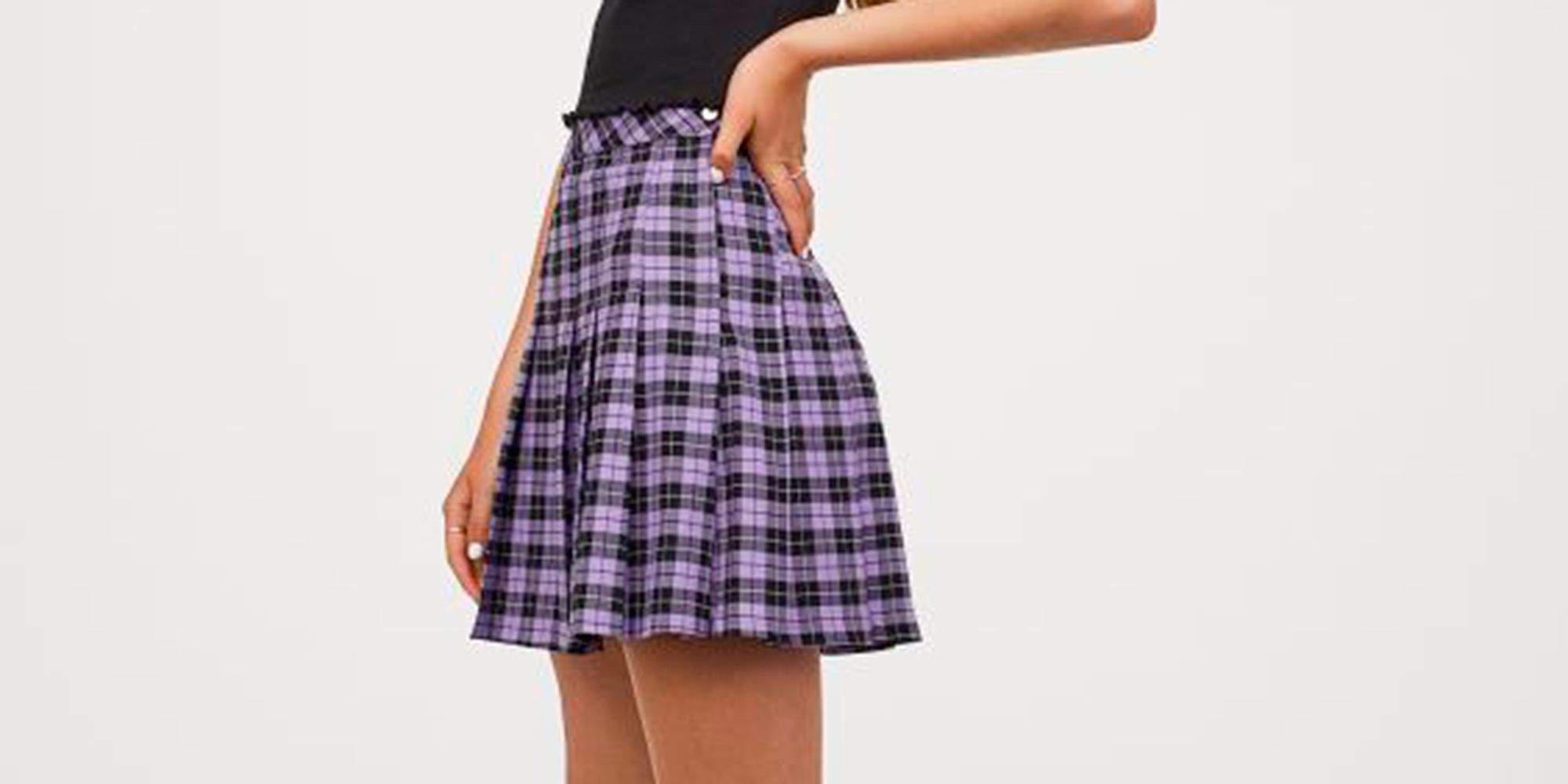 nuevas faldas H&M el estilo 'preppy'