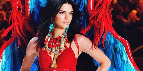 Kendall Jenner in the 2016 Victoria's Secret Fashion Show