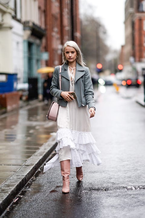 Los looks con vestido blanco para entretiempo - Vestidos blancos de  primavera