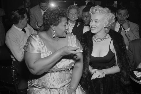Marilyn Monroe Ella Fitzgerald marilyn monroe y ella fitzgerald