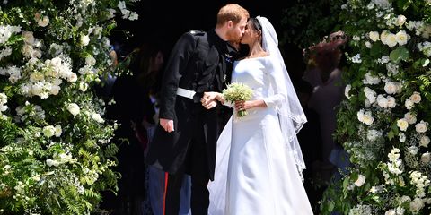 Meghan Markle y el príncipe Harry el día de su boda