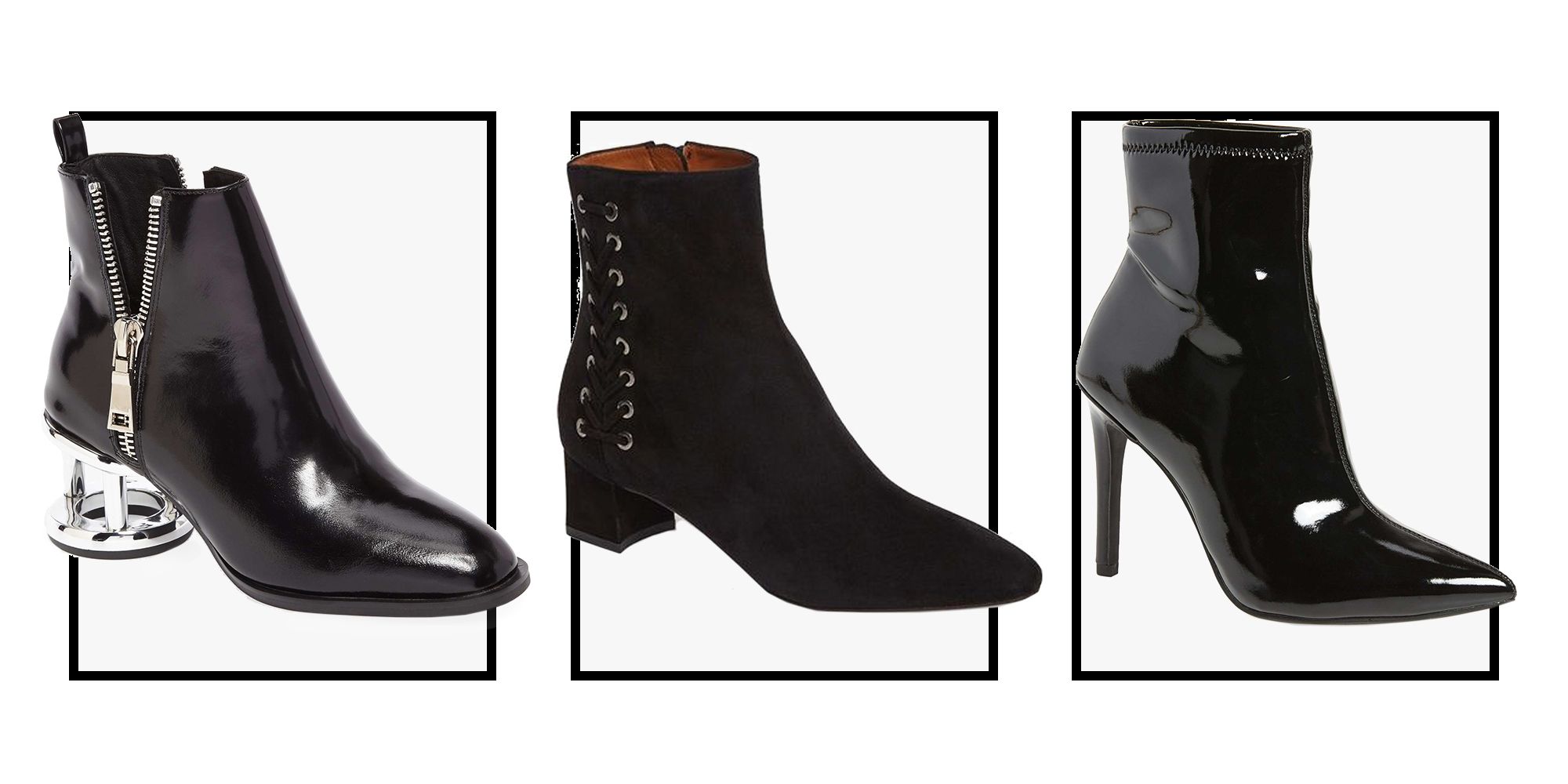 black heeled boots sale