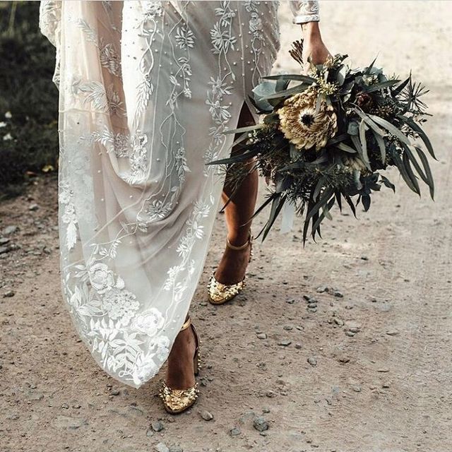 20 zapatos planos y tacón muy bonitos para una novia