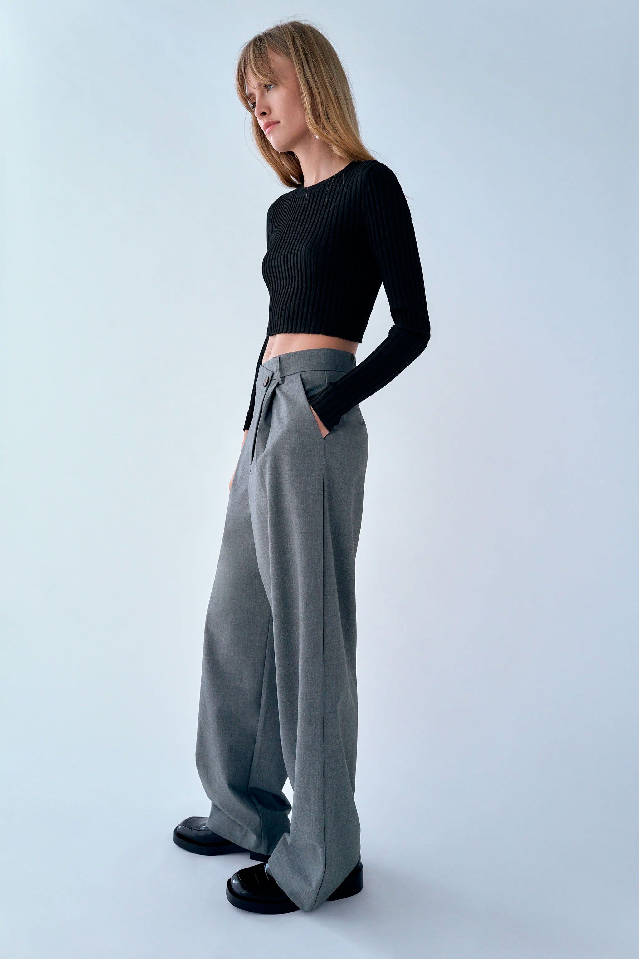 Plaga Descripción Rústico Shop Pantalones Grises Mujer Zara | UP TO 53% OFF