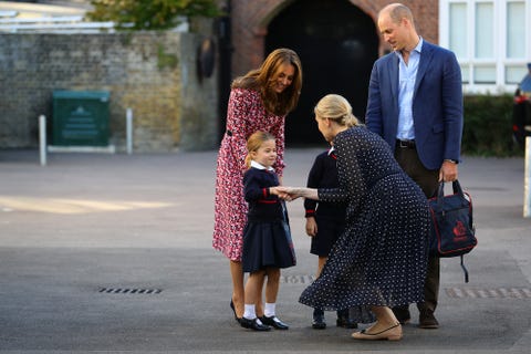 princesa Charlotte primer día colegio Kate Middleton príncipe William príncipe George