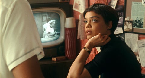 tessa thompson as sylvie parker in slyvie’s love