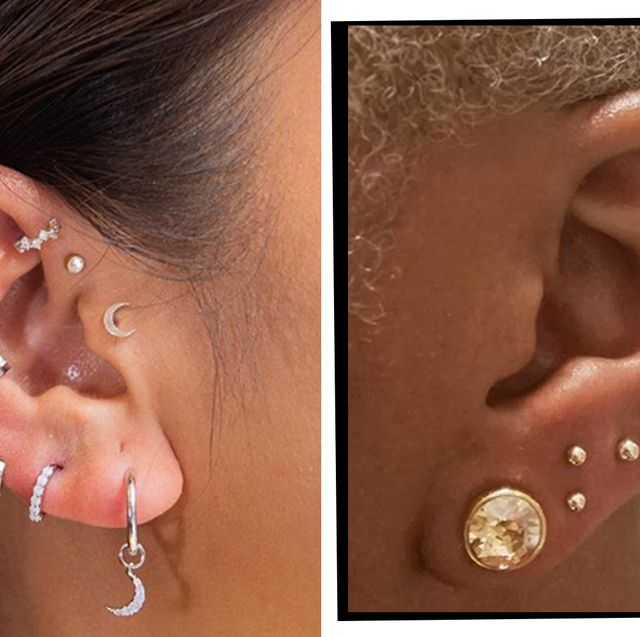 Ear Piercings Multiple Ear Piercings Inspiration For Curating Your Ear Constellation
