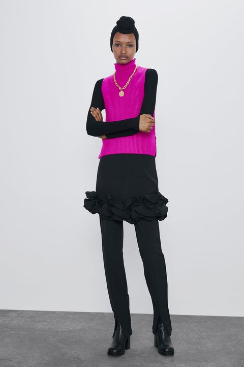 Permanece suelo Nacarado Vestidos, faldas y tops de edición limitada de Zara-Fiesta Zara