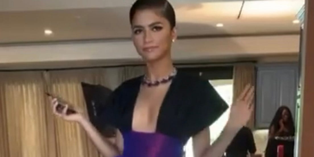 Zendaya Goes All Out in Christopher John Rogers for 2020 Emmys