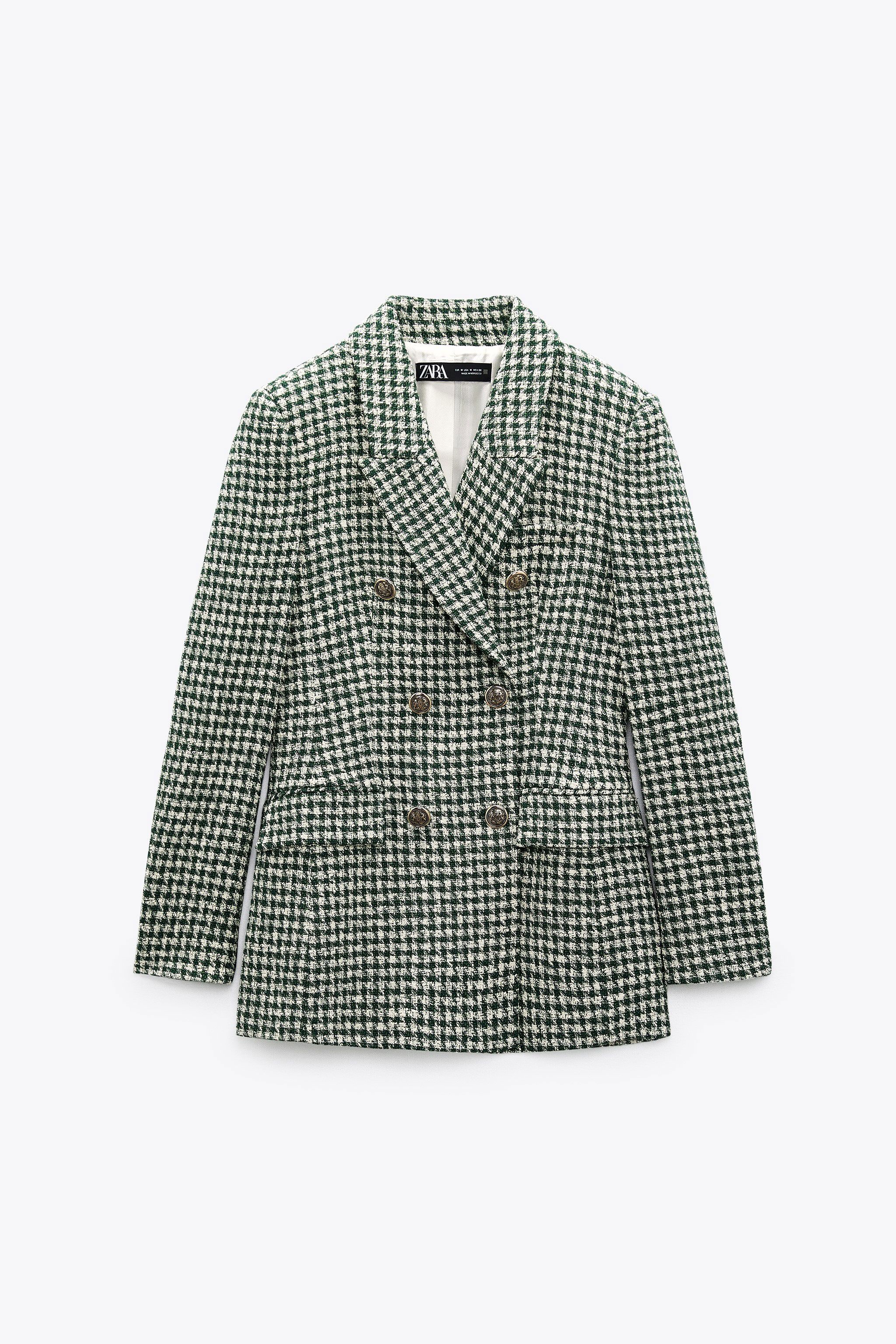 タイムセール Zara チェック柄ダブルコート ネイビー メンズ ダッフルコート Alrc Asia