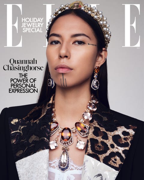 Quannah Chasinghorse ELLE cover quannah chasinghorse elle cover