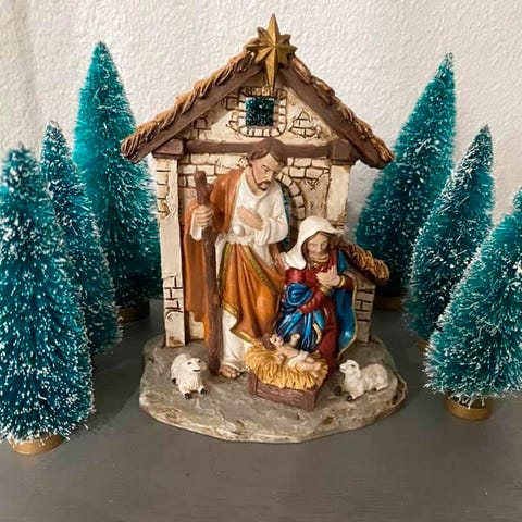 baby jesus ceramic statue