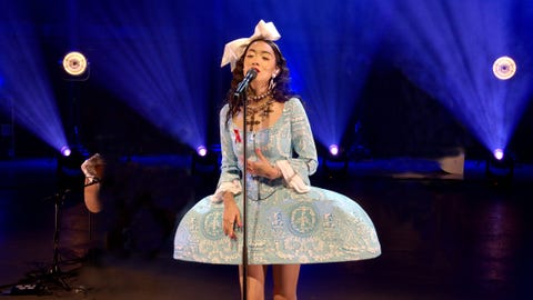 Rina Sawayama in Moschino rina sawayama in moschino