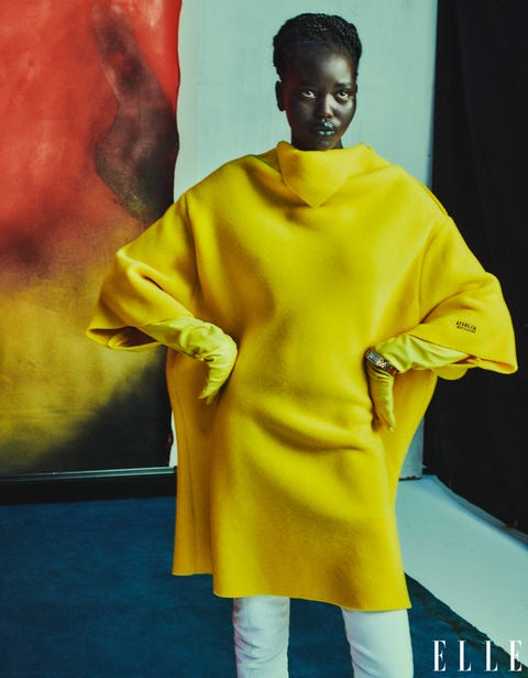 adut takech in raf simons