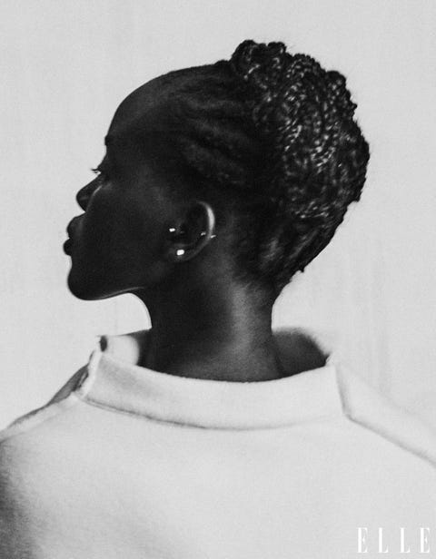 adut takech in raf simons