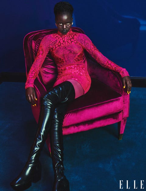 adut takech in tom ford