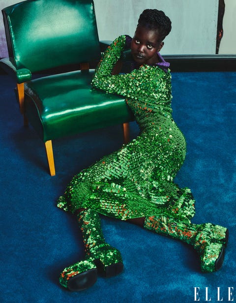 adut takech in prada