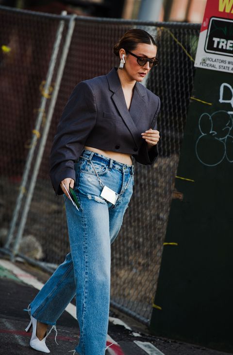 new york fashion week street style denim