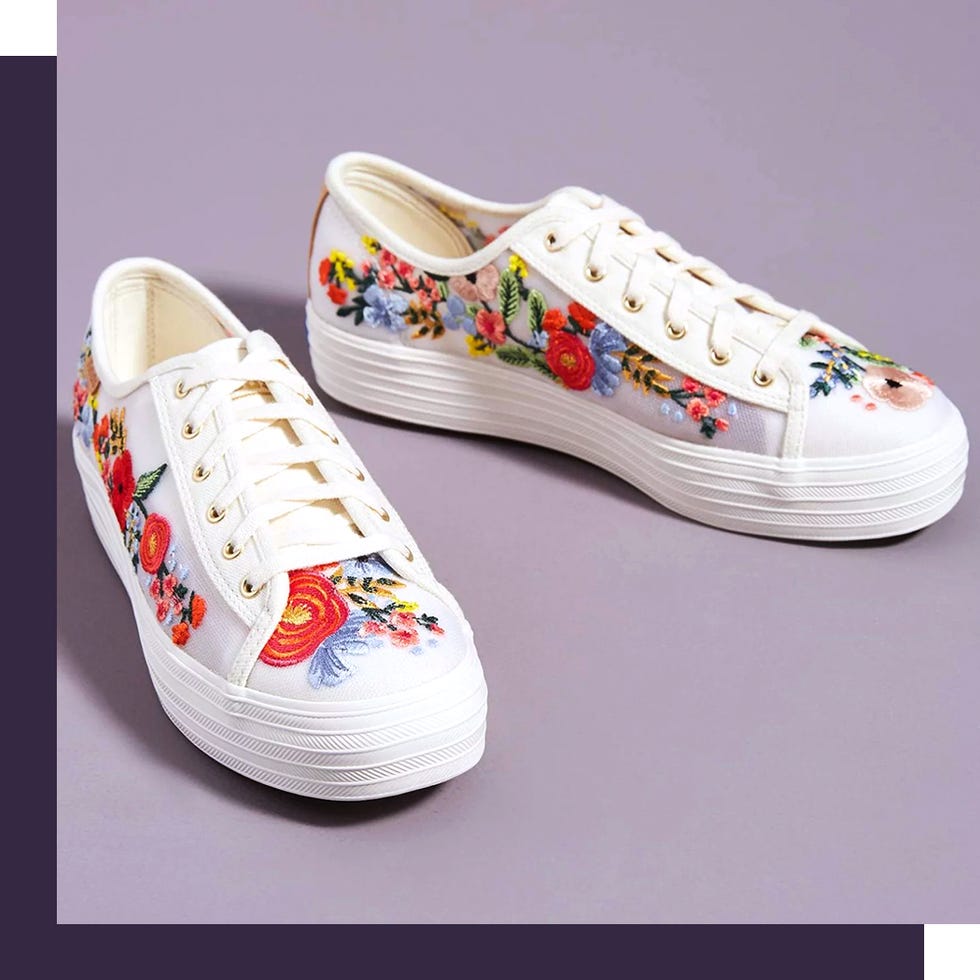 keds white floral