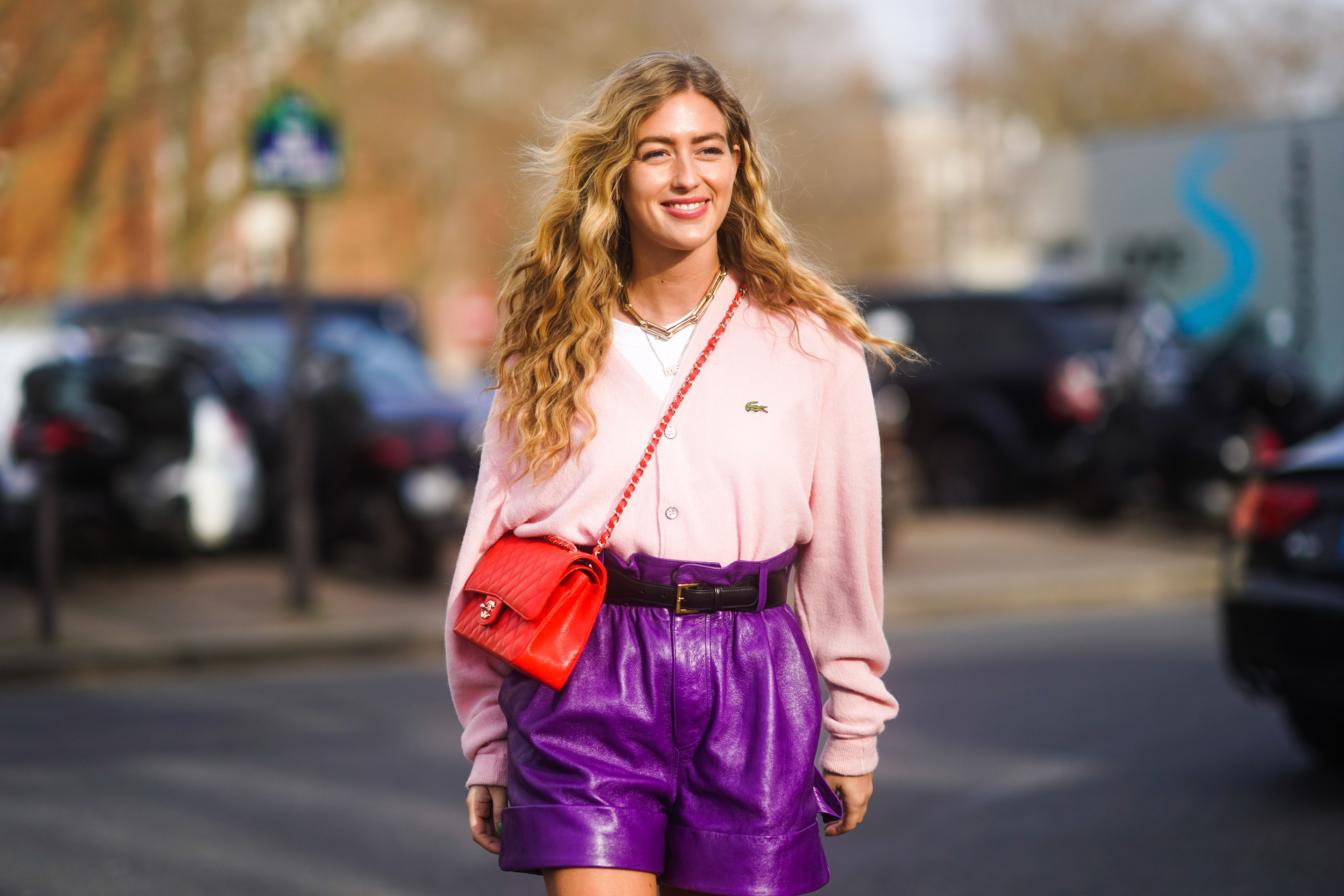 pink cardigan outfits