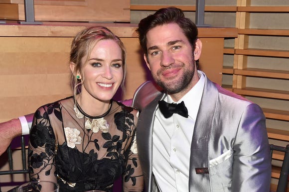 John Krasinski and Emily Blunt