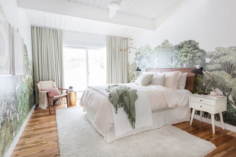 Dormitorio de la diseñadora y bolguera Dormitorio en la casa de Emily Henderson
