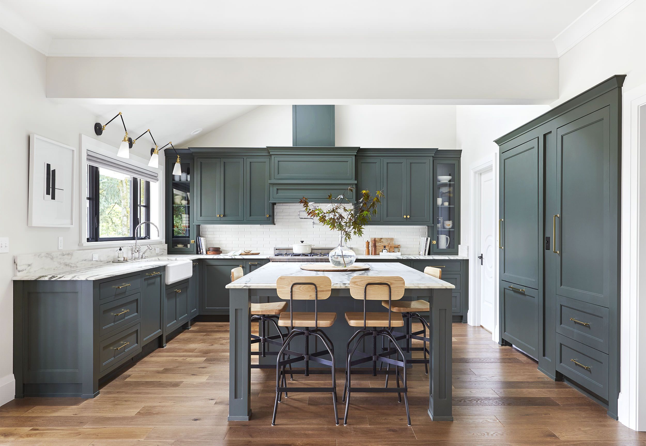 Shine White Kitchen Island 15 green kitchens you re about to envy hard