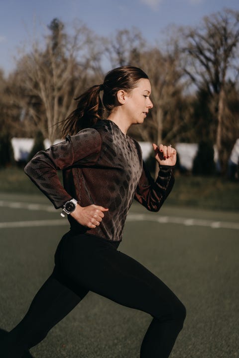 emily infield trains in portland, oregon in 2021